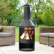 Harrier Steel Chiminea Fire