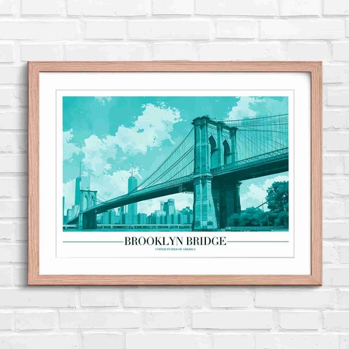 Vintage brooklyn bridge new - brooklyn,
