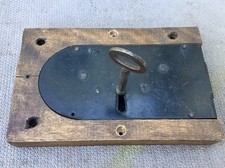 Antique Door Rim Lock Riveted