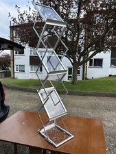 6 Layers Foldable Magazine Display Racks Brochure Stand Catalog Literature Rack