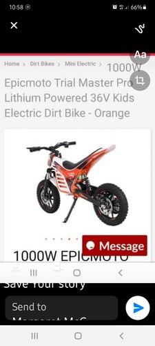 Electric trial bike