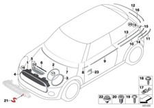 Mini genuine left headlight - genuine,