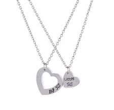 2pcs Sister Necklace Matching