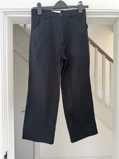 ping golf ladies clothing black stretch cropped trousers size 10