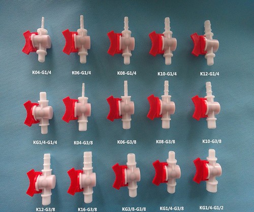 Plastic ball valve - ball, hose