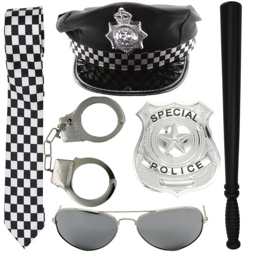 Police fancy dress cop hat - police,
