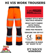 RAILWAY HI VIS TROUSERS,KNEE