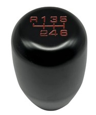 BLACK RED T2 6 spd GEAR KNOB
