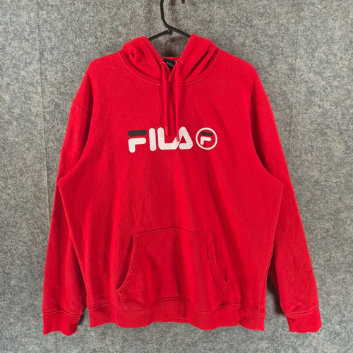 Fila hoodie mens red - fila, xl