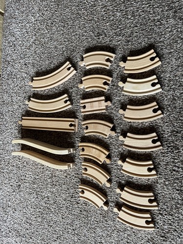 Wooden brio style train track