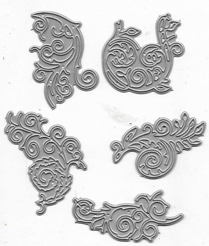 Tattered lace cutting die - lace,