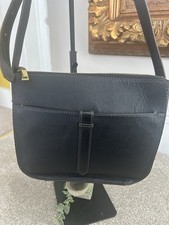 Fossil Black Leather Crossbody