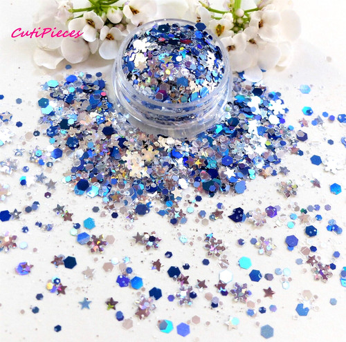 Nail art glitter star - art, of