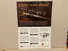 PGUN1 ADVERT 11X8 LEUPOLD EUROPEAN 30 SCOPES - FIXED POWER. VX I - VARI-X
