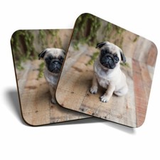 2 x Coasters - Adorable Tan