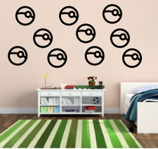 Pokemon ball wall decal