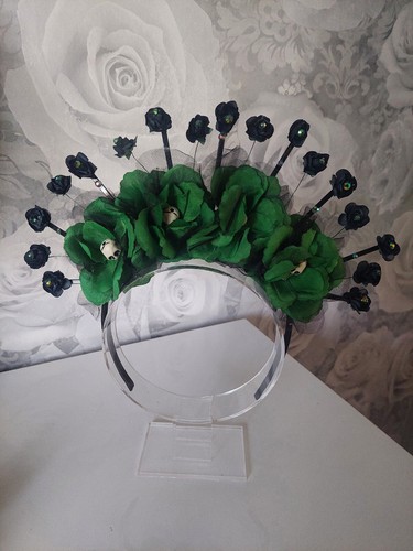 Emerald green and - and, black
