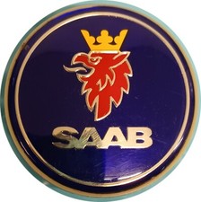 1x Used Original SAAB Alloy Centre Cap (A-260) 12775052, 12802437, 12759807