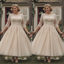 Tea length wedding - wedding, dresses