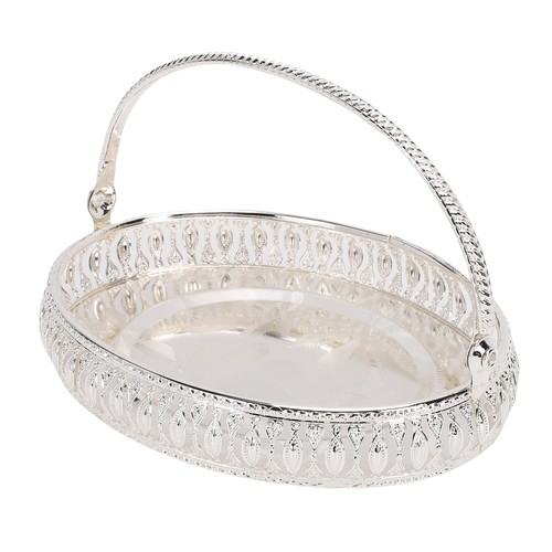 Metal fruit tray with handle - fruit,