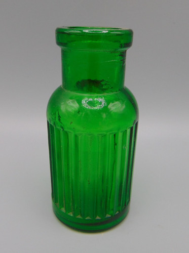 Antique vintage green glass - antique,