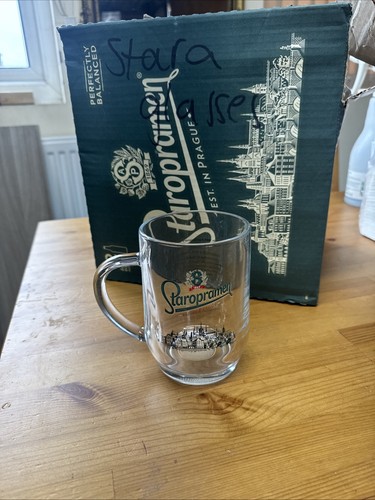 Staropramen beer pint glasses - beer,