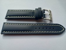BREITLING 22MM  BLUE LEATHER MODEL 105X PIN BUCKLE STRAP BRAND NEW  100% GENUINE