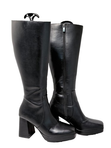 Black boots knee length - black,