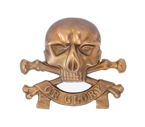 17th lancers cap badge brass - 17th,