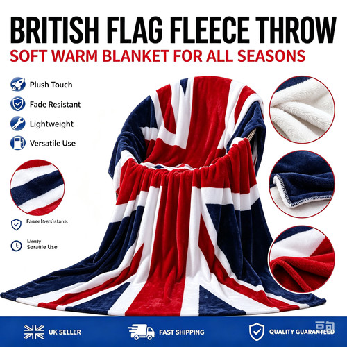 Union jack flag - jack, fleece