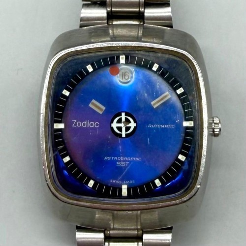 Men watch vintage zodiac - watch,
