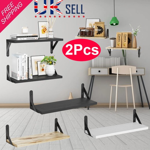 2pcs floating shelves wooden - 2pcs,