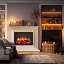 Electric fireplace with - electric,