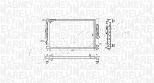 Radiator marelli fits audi - marelli, a4