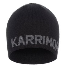 Karrimor Logo Beanie Hat Mens Black With Grey