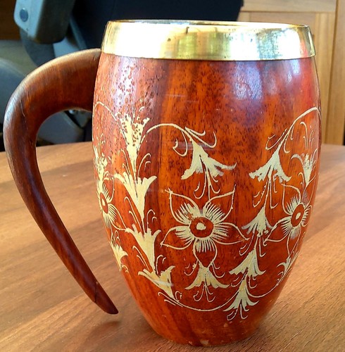 Vintage hand turned wooden - turned,