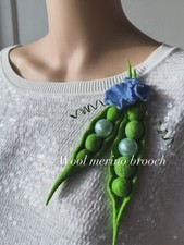 felted wool merino   brooch