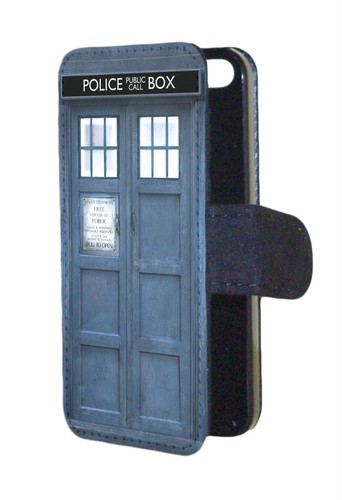 Blue police phone box tardis - police,