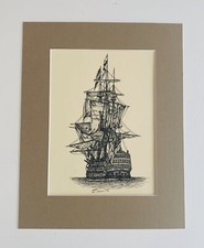 HMS Victory print, approx