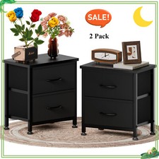 Nightstand with 2 Fabric
