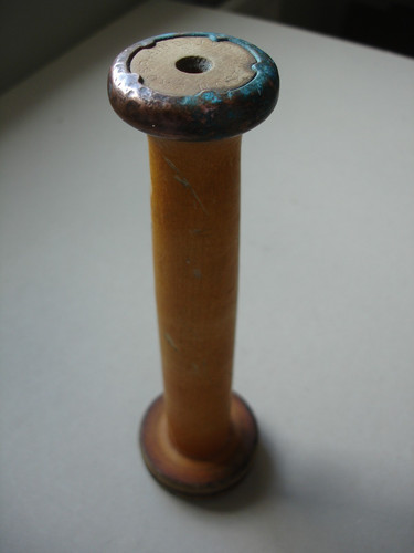 Vintage wooden bobbin - vintage,