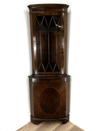 Corner cabinet mahogany - mahogany, door