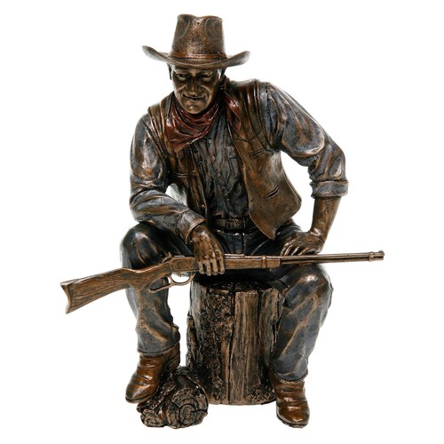 Bronze cowboy figurine - figurine, legend