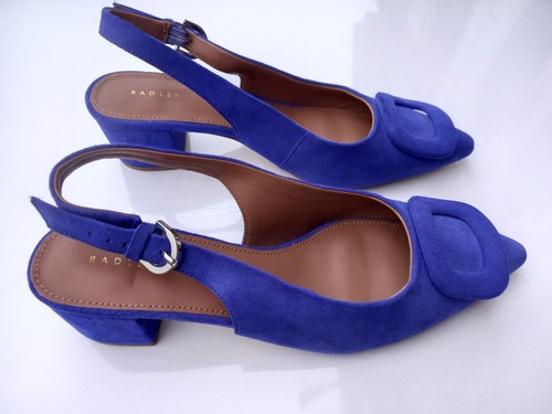 Radley blue arcade heeled - radley,