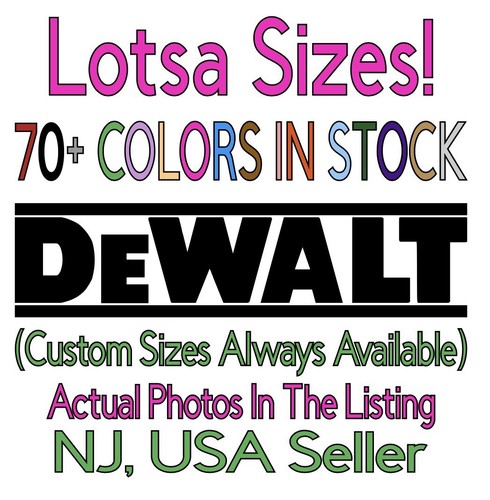 Dewalt die cut - cut, decal