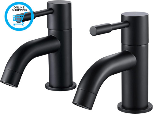 Basin taps pair modern - basin,