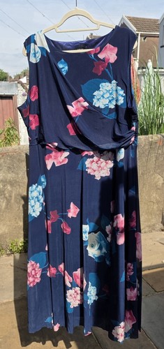 Klass navy blue floral midi - klass,