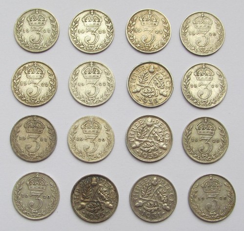 George pre 1947 silver - x, v