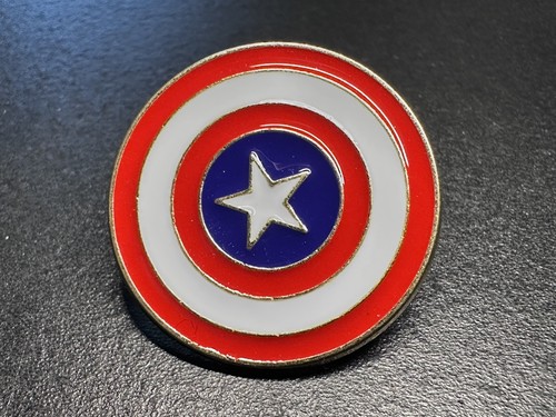 Captain america shield enamel - shield,