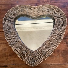 Wicker Mirror Rustic Wall